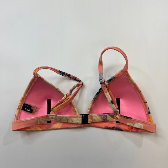 Triangl Bikini Top S Small Tropical Floral Semi Padded Adjustable Strap Neoprene - Picture 4 of 9